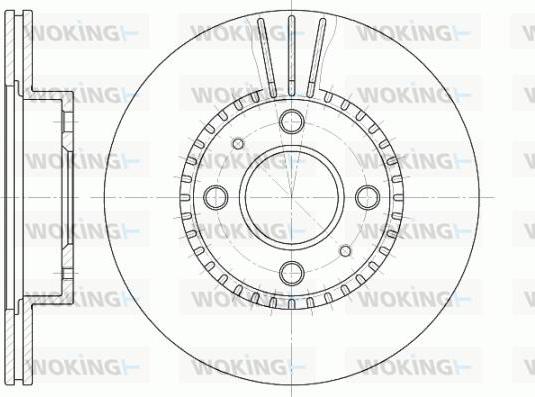 Woking D6430.10 - Brake Disc autospares.lv