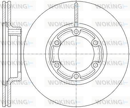 Woking D6438.10 - Brake Disc autospares.lv