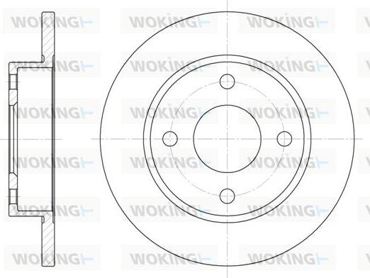 Woking D6427.00 - Brake Disc autospares.lv