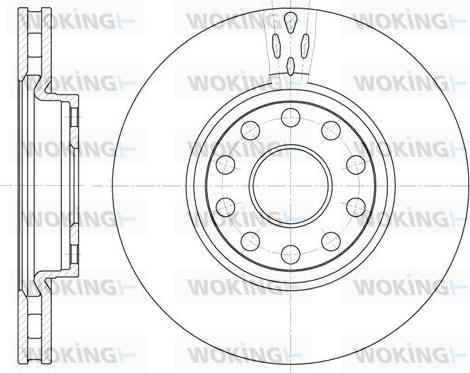 Woking D6479.10 - Brake Disc autospares.lv