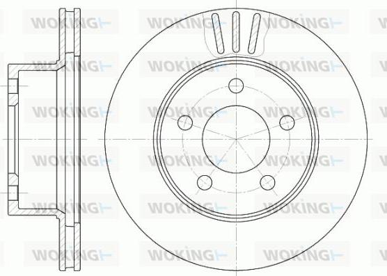 Woking D6475.10 - Brake Disc autospares.lv