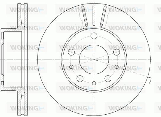 Woking D6476.10 - Brake Disc autospares.lv