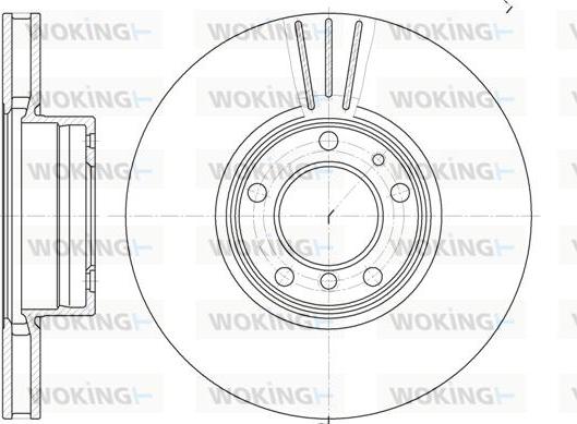 Woking D6599.10 - Brake Disc autospares.lv