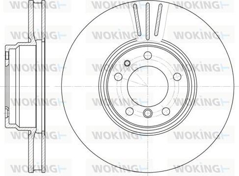 Woking D6594.10 - Brake Disc autospares.lv