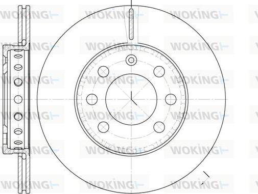 Woking D6595.00 - Brake Disc autospares.lv