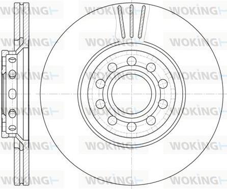 Woking D6596.10 - Brake Disc autospares.lv