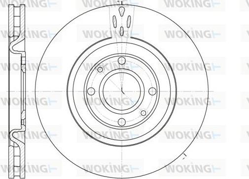 Woking D6590.10 - Brake Disc autospares.lv