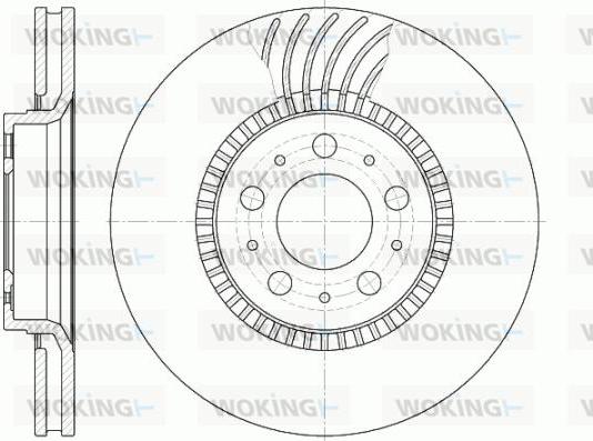 Woking D6591.10 - Brake Disc autospares.lv