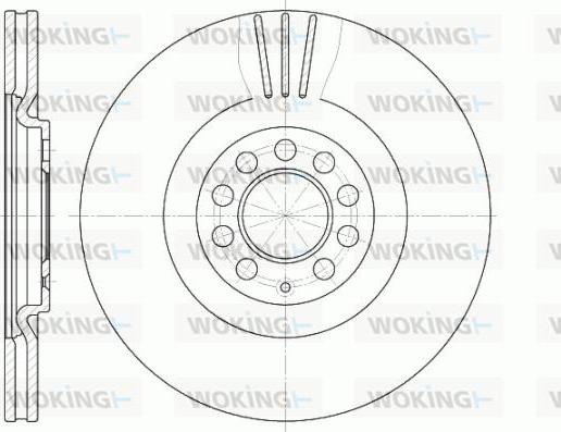 Woking D6597.10 - Brake Disc autospares.lv