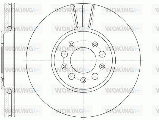 Woking D6544.10 - Brake Disc autospares.lv