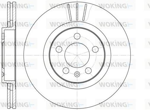 Woking D6546.10 - Brake Disc autospares.lv