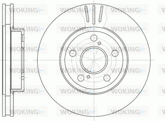 Woking D6540.10 - Brake Disc autospares.lv