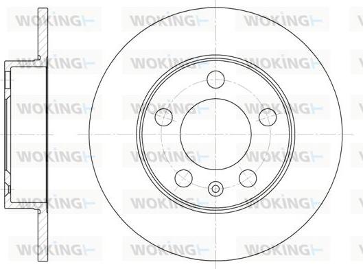 Woking D6547.00 - Brake Disc autospares.lv