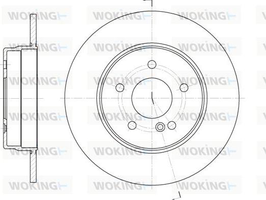 Woking D6555.00 - Brake Disc autospares.lv