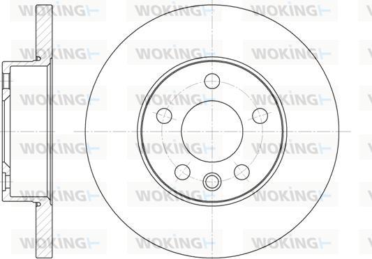 Woking D6550.00 - Brake Disc autospares.lv