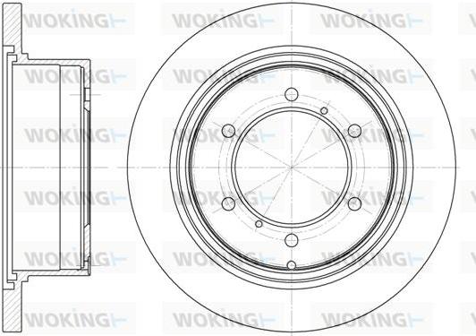 Woking D6552.00 - Brake Disc autospares.lv