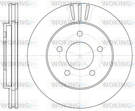 Woking D6564.10 - Brake Disc autospares.lv