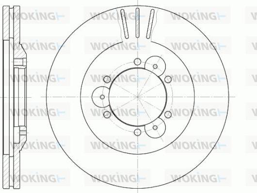 Woking D6560.10 - Brake Disc autospares.lv