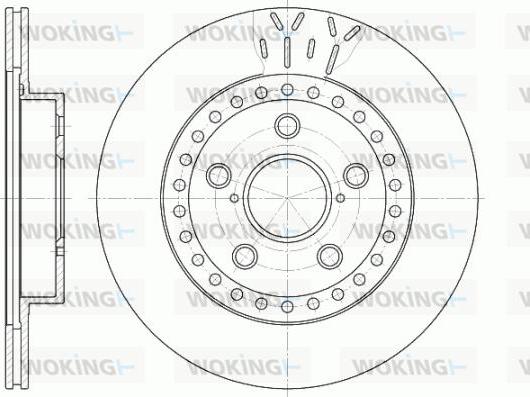 Woking D6561.10 - Brake Disc autospares.lv