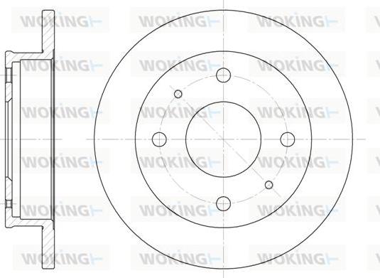 Woking D6568.00 - Brake Disc autospares.lv