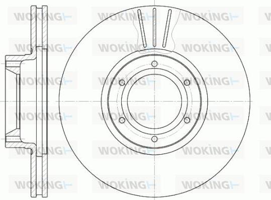 Woking D6567.10 - Brake Disc autospares.lv