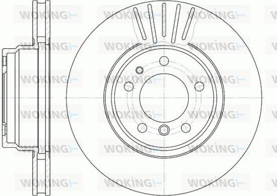 Woking D6509.10 - Brake Disc autospares.lv