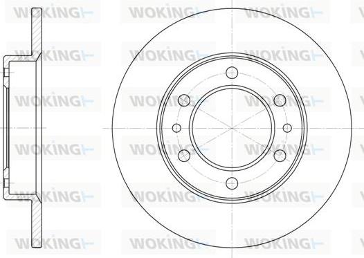 Woking D6505.00 - Brake Disc autospares.lv