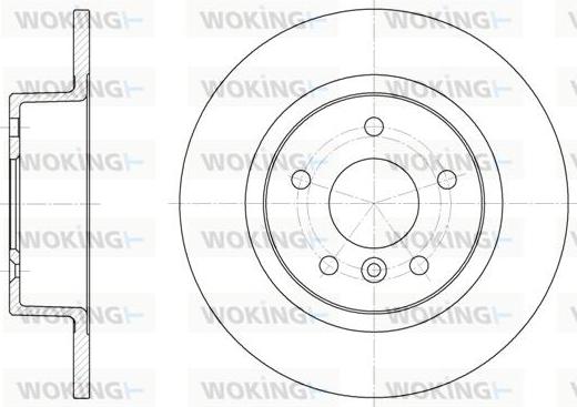 Woking D6506.00 - Brake Disc autospares.lv