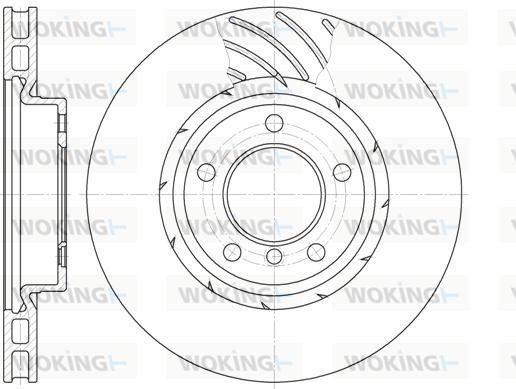 Woking D6508.10 - Brake Disc autospares.lv