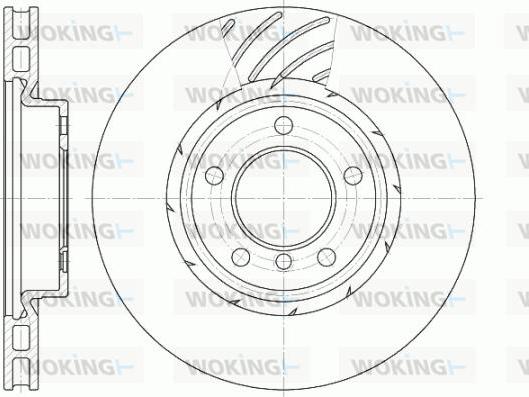 Woking D6508.11 - Brake Disc autospares.lv