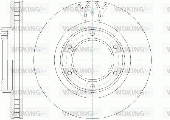 Woking D6507.10 - Brake Disc autospares.lv