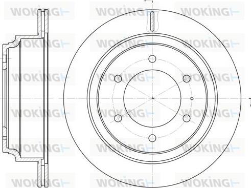 Woking D6515.10 - Brake Disc autospares.lv