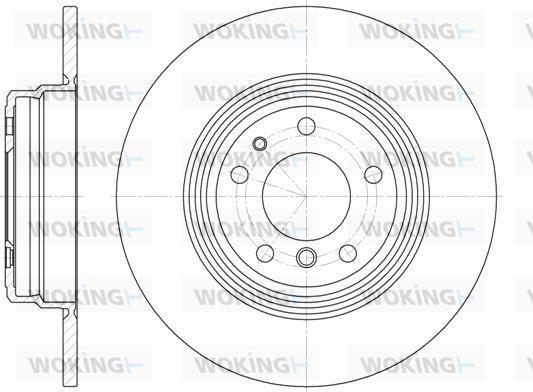 Woking D6510.00 - Brake Disc autospares.lv