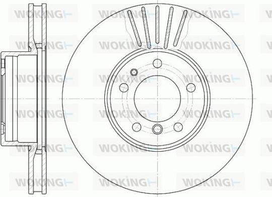 Woking D6511.10 - Brake Disc autospares.lv