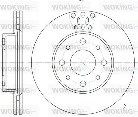 Woking D6517.10 - Brake Disc autospares.lv