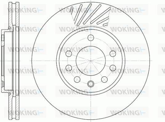 Woking D6584.10 - Brake Disc autospares.lv