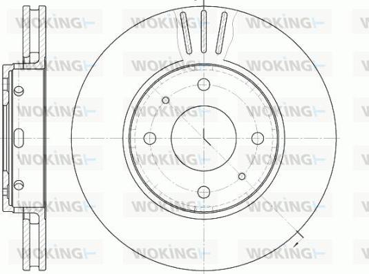 Woking D6585.10 - Brake Disc autospares.lv