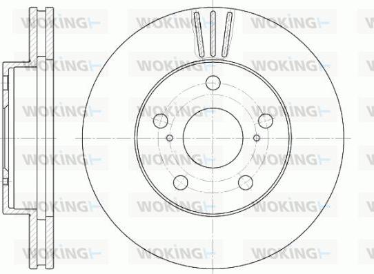 Woking D6580.10 - Brake Disc autospares.lv