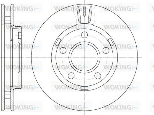 Woking D6581.10 - Brake Disc autospares.lv