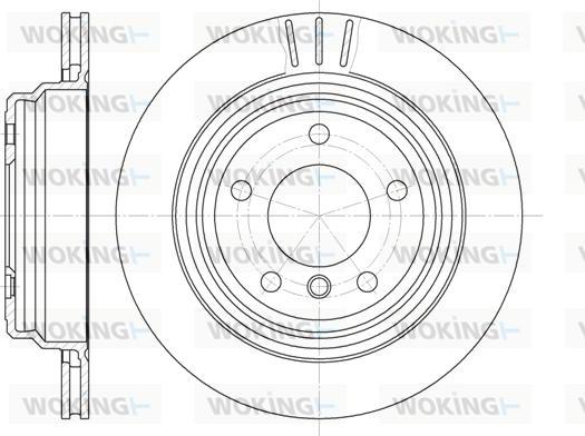 Woking D6588.10 - Brake Disc autospares.lv