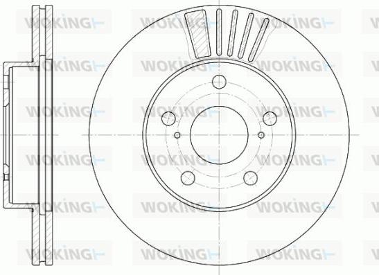 Woking D6582.10 - Brake Disc autospares.lv