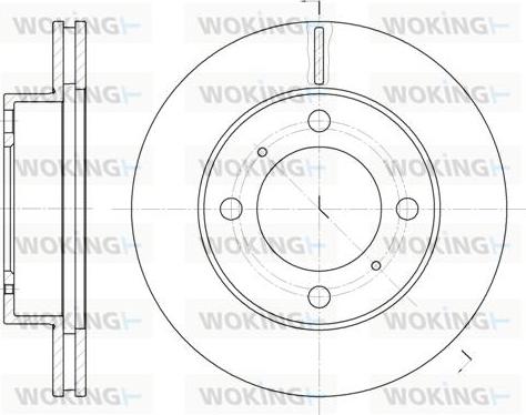 Woking D6539.10 - Brake Disc autospares.lv