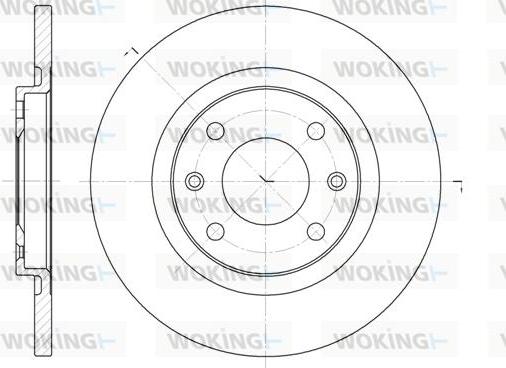 Woking D6536.00 - Brake Disc autospares.lv