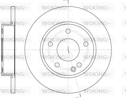 Woking D6526.00 - Brake Disc autospares.lv