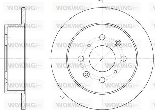 Woking D6521.00 - Brake Disc autospares.lv