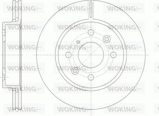 Woking D6523.10 - Brake Disc autospares.lv