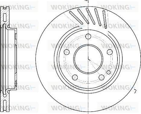 Woking D6527.10 - Brake Disc autospares.lv