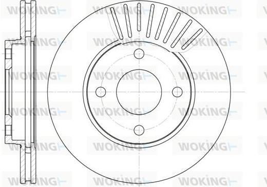 Woking D6575.10 - Brake Disc autospares.lv