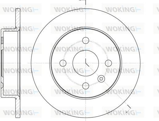 Woking D6570.00 - Brake Disc autospares.lv