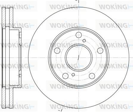 Woking D6571.10 - Brake Disc autospares.lv